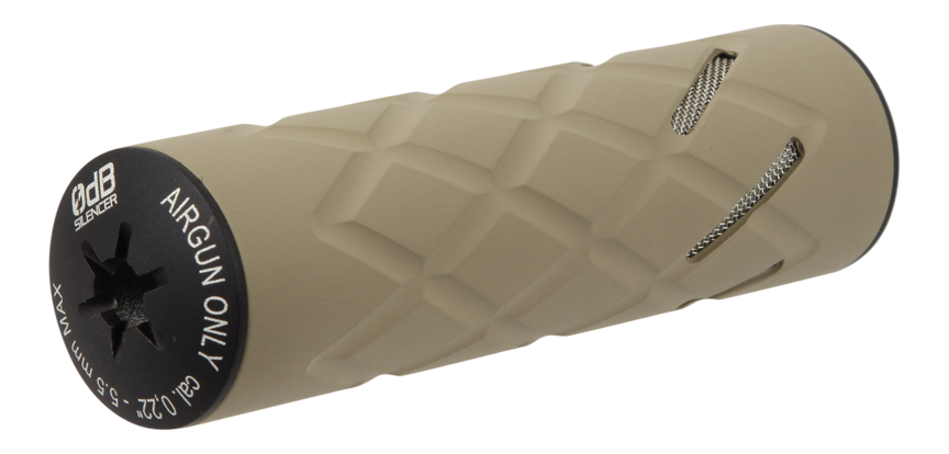 0dB Airgun Silencer 110C Cerakote with 1/2" UNF