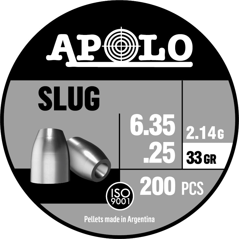 Apolo Domed — .25 Cal (6.35mm) 33 Grain (200-Count)