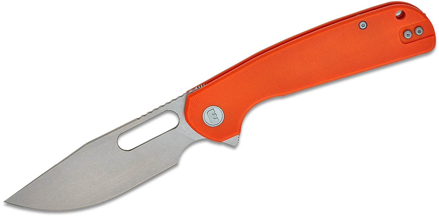 Trinity | Clip Point EDC Knife - Solar Orange