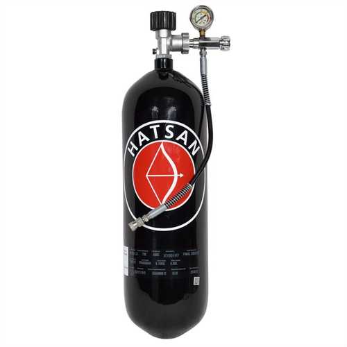 Hatsan TactAir 1.6L Carbon Fiber PCP Fill Tank with Valve Adapter Kit | 4,500 PSI Portable Charging System