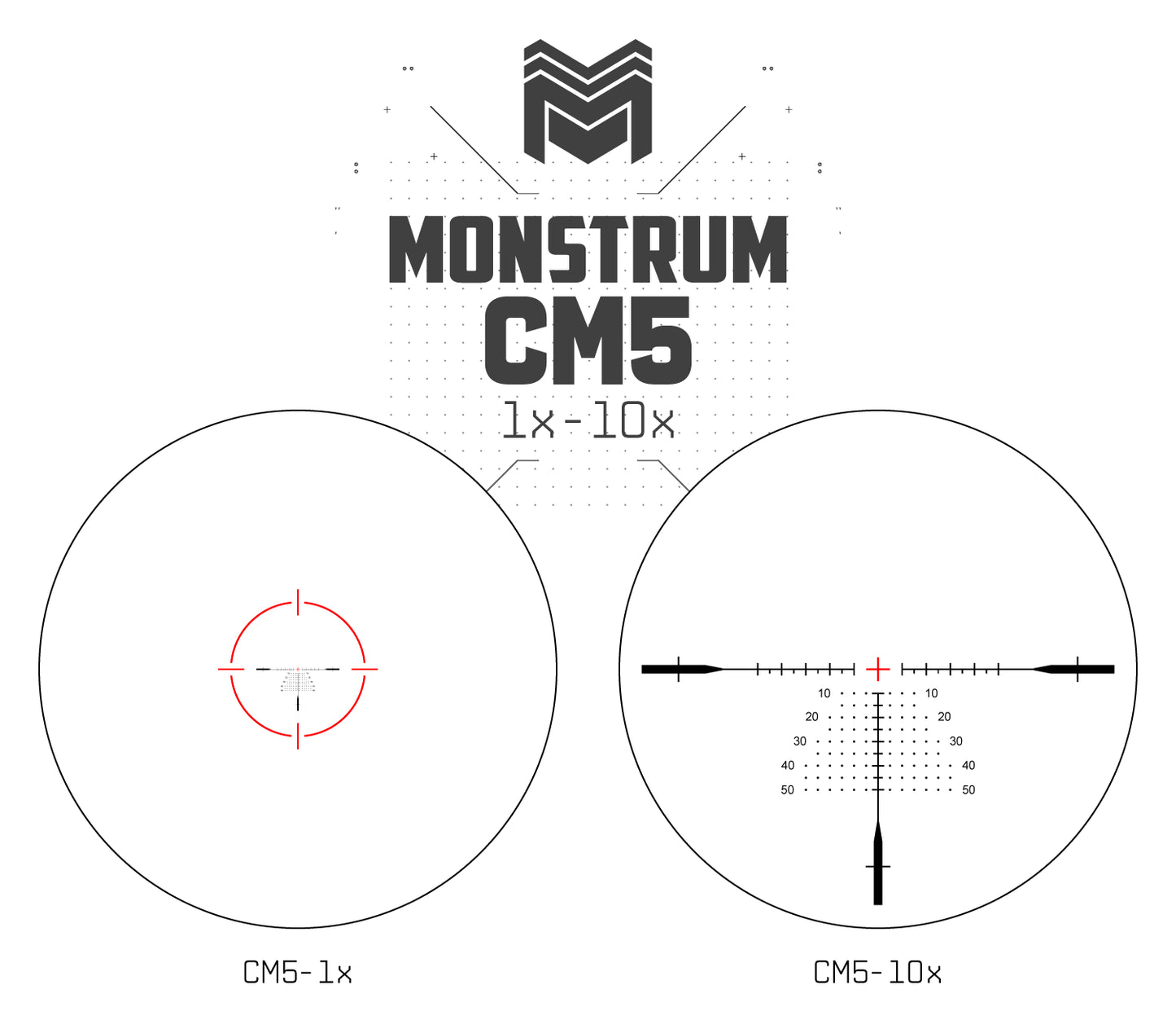 MON Beast 1-10x24 First Focal Plane LPVO Series Morpheus - MOA