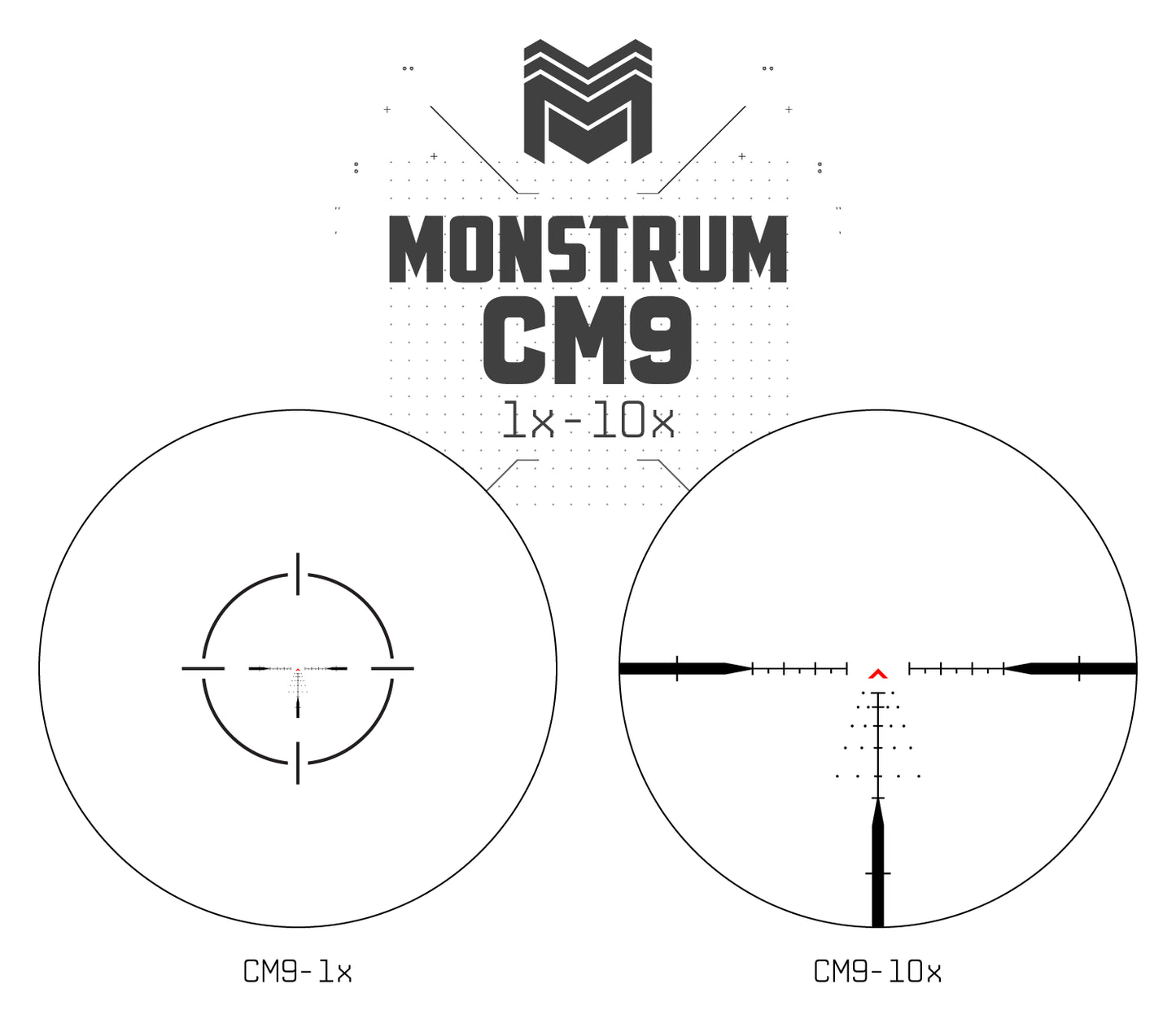MON Beast 1-10x24 First Focal Plane LPVO Series CM9 - MOA