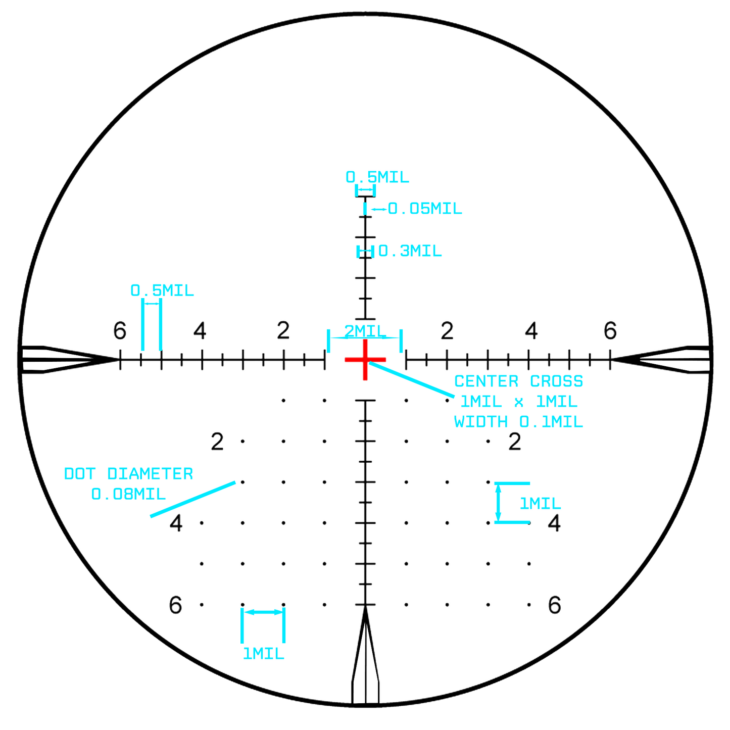 MON Hornet II | 6-24x50 FFP Rifle Scope MM4 - MIL