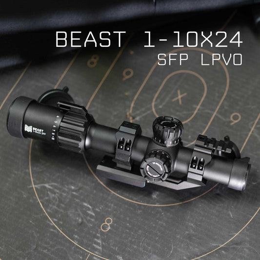 MON Beast 1-10x24 Second Focal Plane LPVO Series CM9