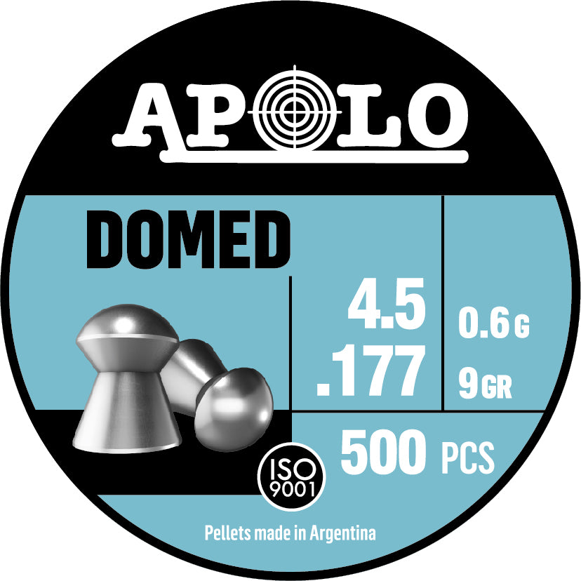 Apolo Domed — .177 Cal (4.5mm) 9 Grain (500-Count)