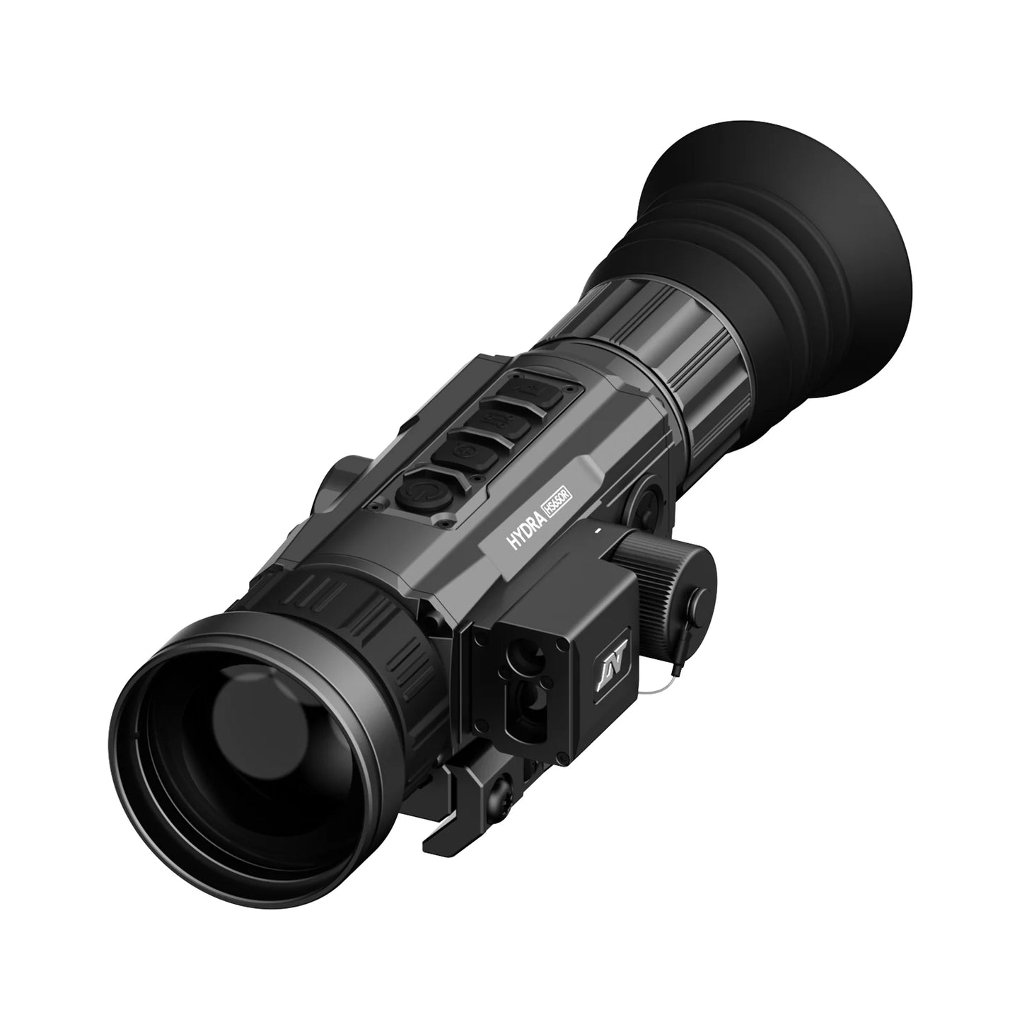 DNT HS650R - HYDRA-LRF Multi-Function Thermal Scope with Laser Rangefinder and Ballistic Calculator - Standalone Scope, Clip-On, Handheld Monocular