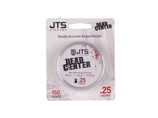 JTS Dead Center Precision .25cal 1.645g (25.39gr) Domed pellets (150 ct) Ind