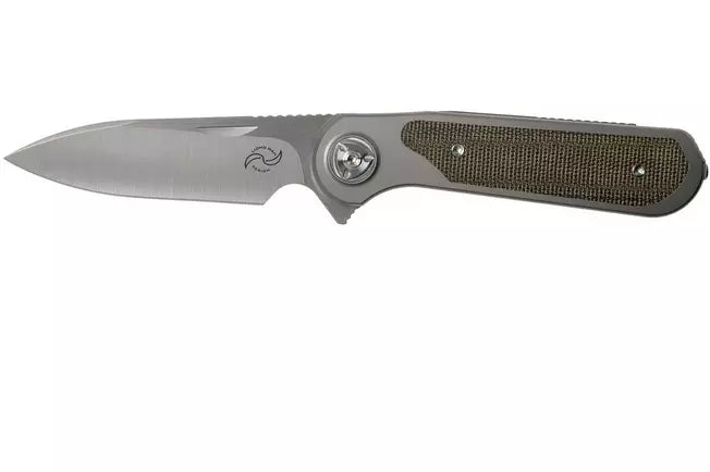 ZULU | M390 Steel - EDC Folder - Green Micarta - Liong Mah
