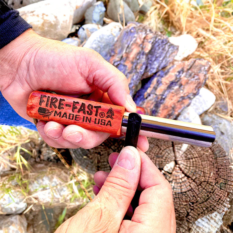 Trekker Twin™ - Two Heavy-Duty Fire Starters Plus a Bonus Magnesium Bar