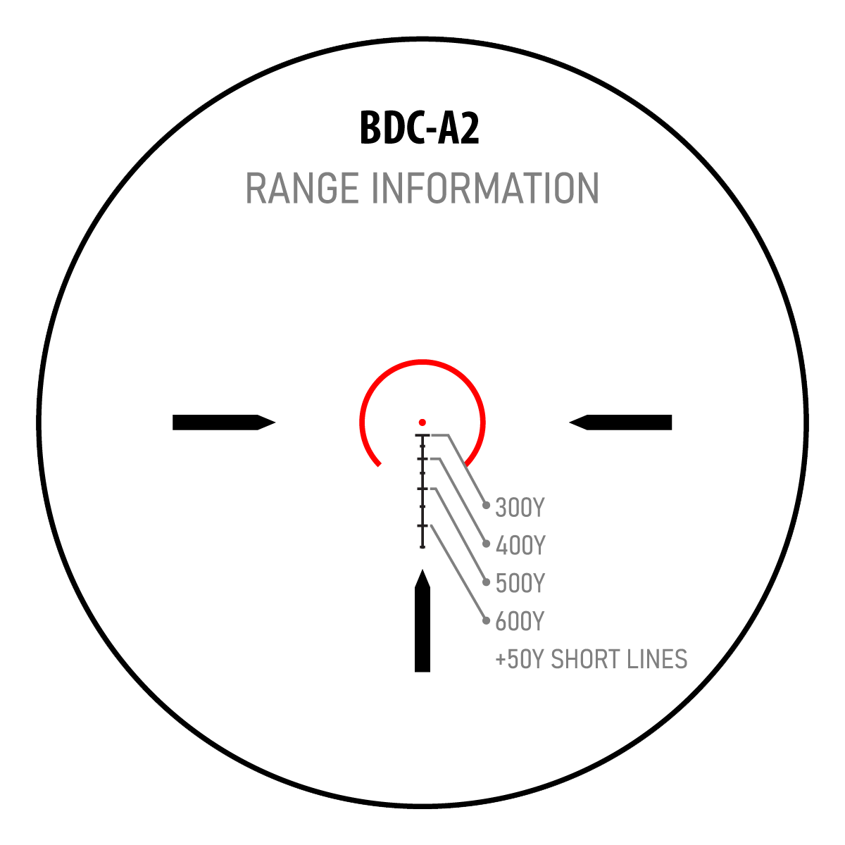MON Banshee 1-8x24 LPVO Rifle Scope BDC-A2 BLACK
