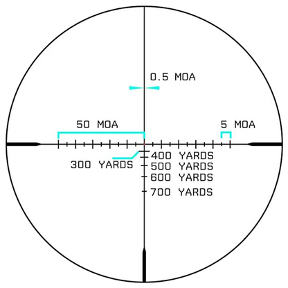 MON Banshee 1-6x24 LPVO Rifle Scope BDC-C1 BLACK