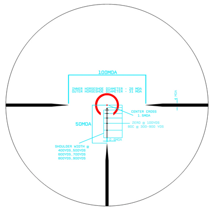 MON Archangel SE 1-6 Second Focal Plane LPVO BDC-A3