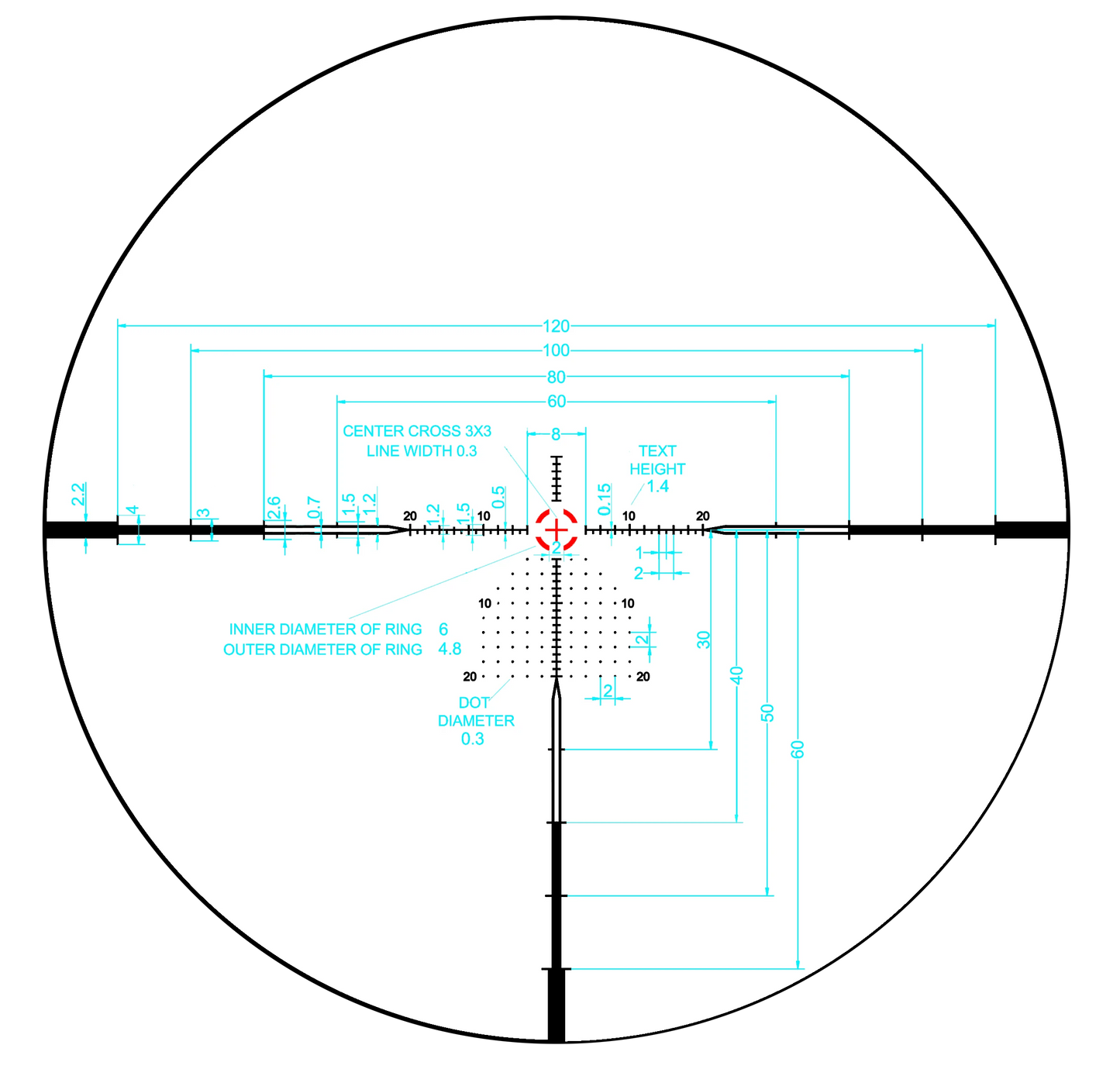 Monstrum Beast 5-30x56 FFP Rifle Scope with ED Glass Zero Stop CM6 — MOA