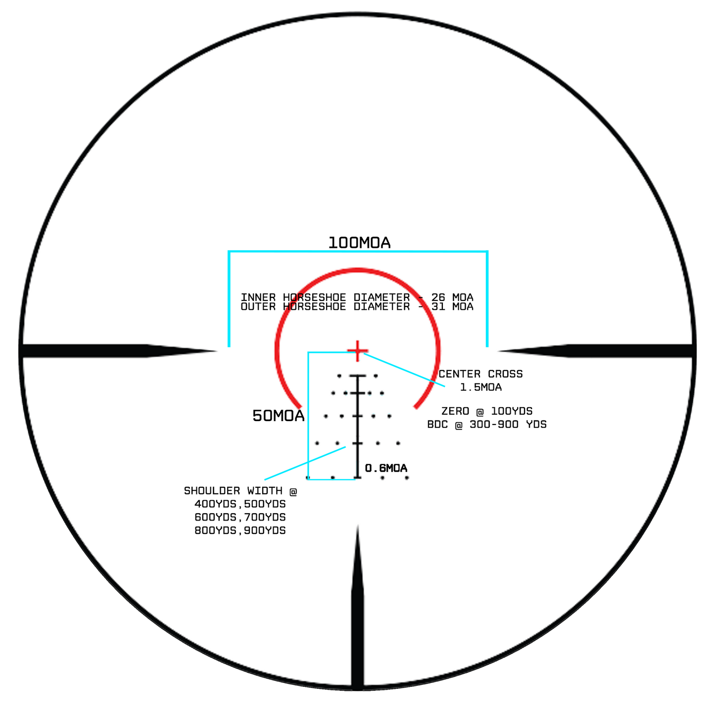 MON Beast 1-10x24 Second Focal Plane LPVO Series CM7