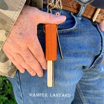 Fire-Fast Kamper Lanyard™ - Hands-Free Fire Starting for Camping
