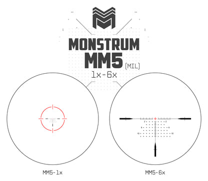 MON Archangel 1-6x24 First Focal Plane LPVO Morpheus - MIL