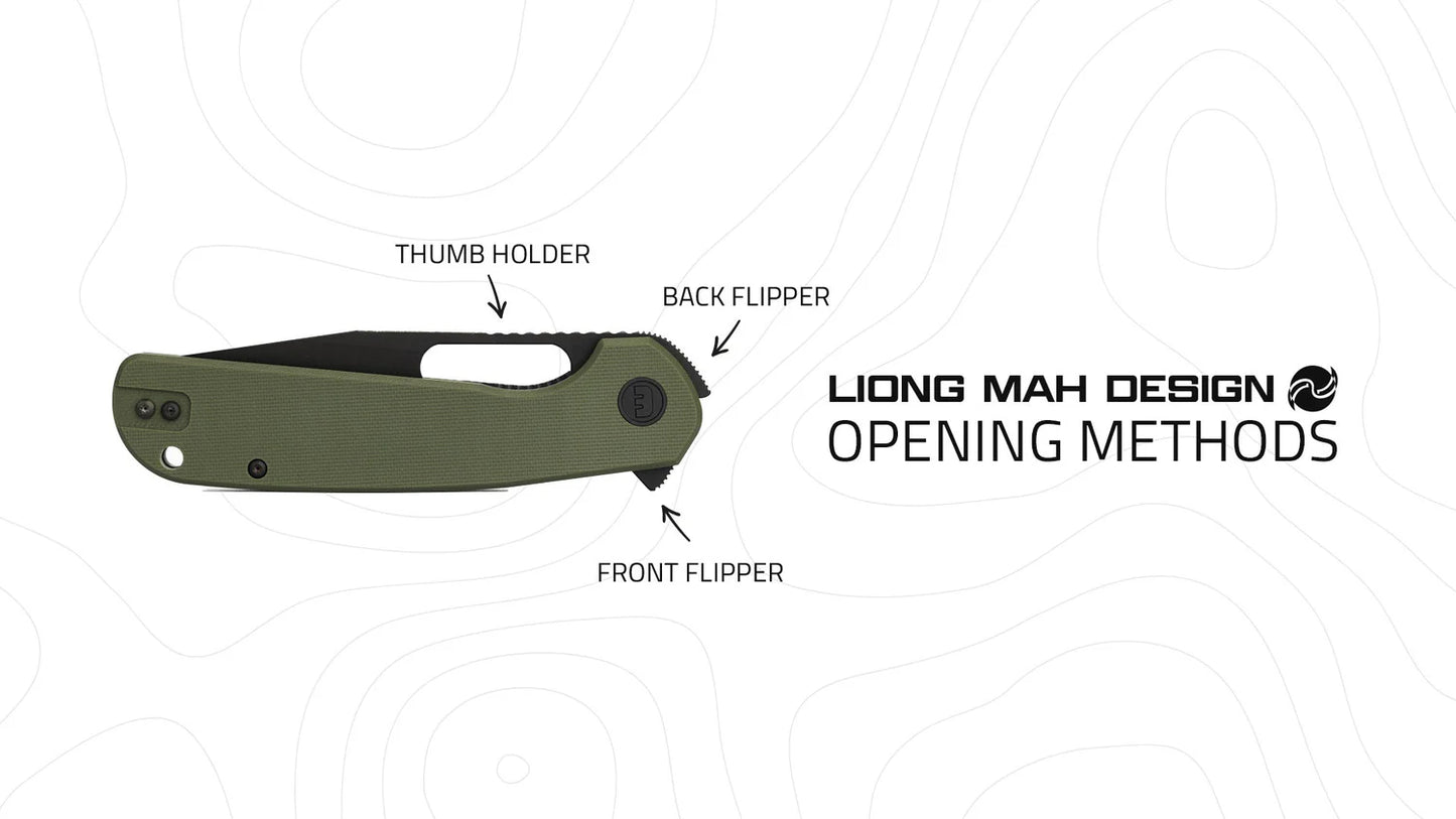 T-1 (Tanto One) The Dynamic Kaiken - Marble Carbon Fiber