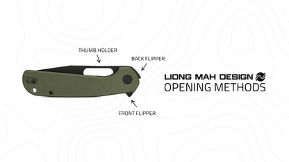 T-1 (Tanto One) The Dynamic Kaiken - Marble Carbon Fiber