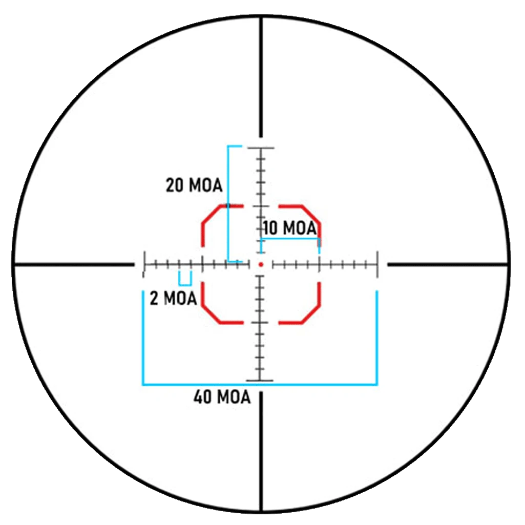 MON Banshee 1-8x24 LPVO Rifle Scope MX1 FDE